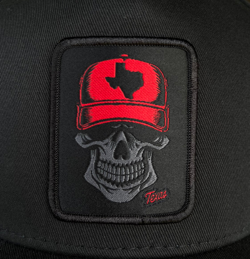 Red Texas Skull
