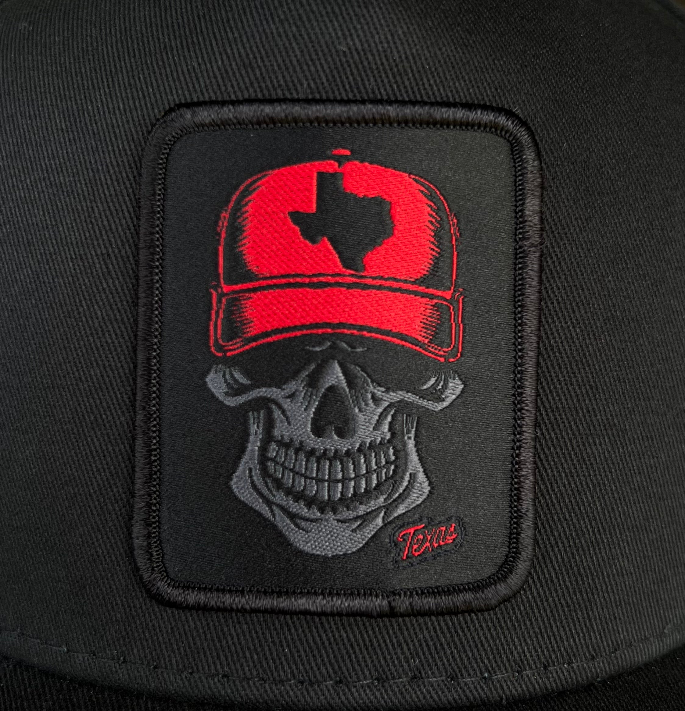 Red Texas Skull