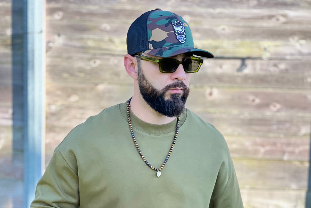 King Mustache - Camo Trucker