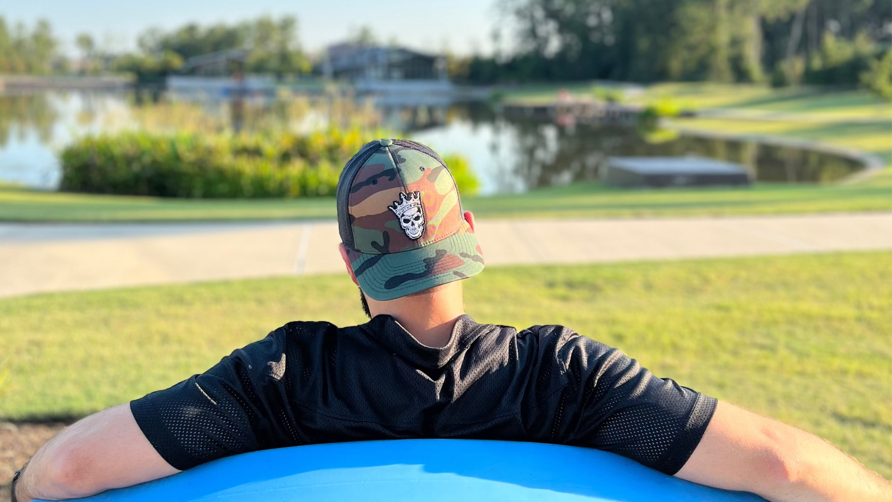 King Skull - Camo Trucker