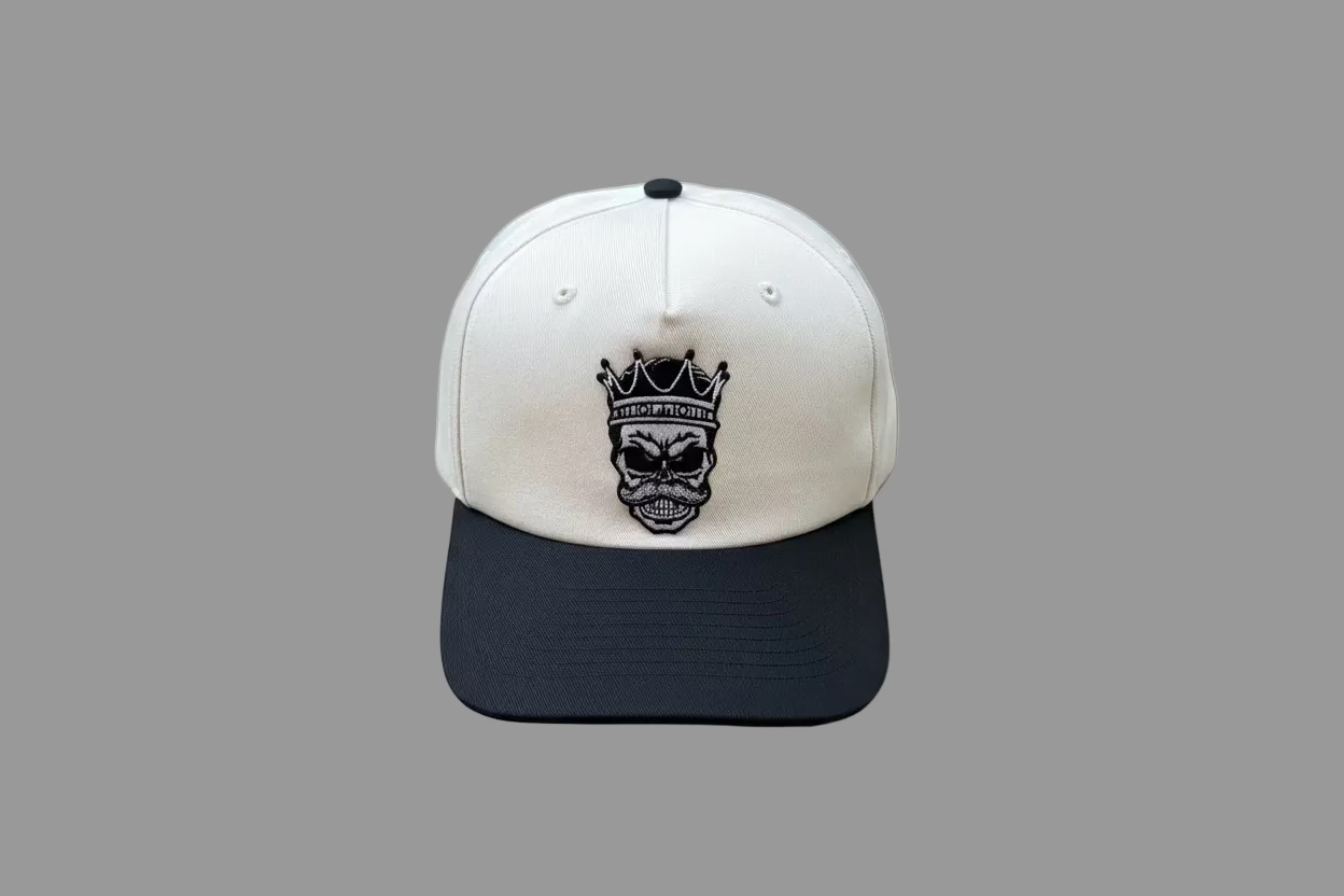 King Mustache - Black & Cream Hat
