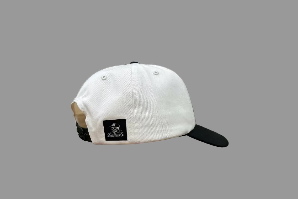 King Mustache - Black & Cream Hat